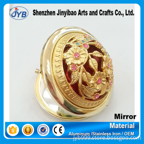 100% Discount 100pcs gifts alloy cosmetic mirror compact mirror wholesale